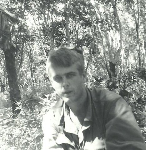 Steve, new in country at one of the rubber plantations we regularly patrolled